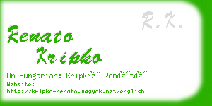 renato kripko business card